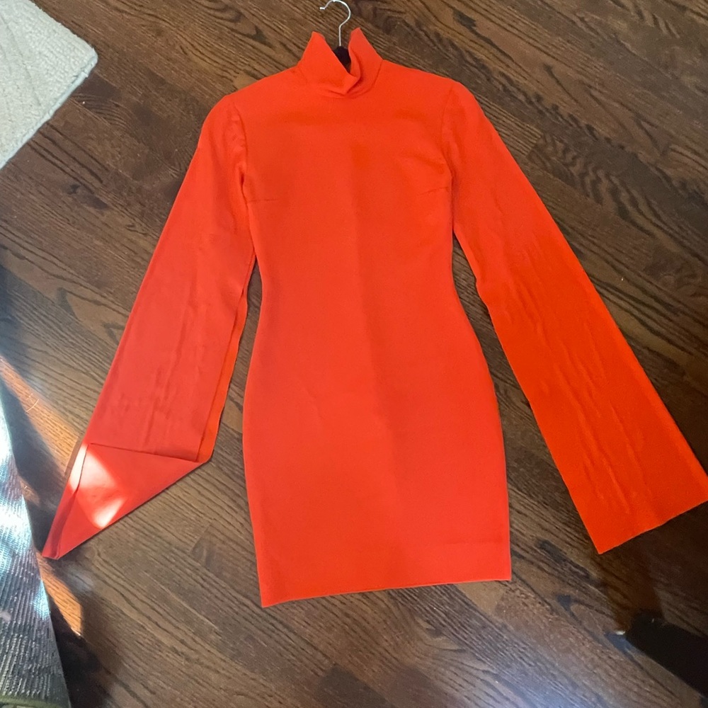 Solace London dress Orange Franklin Dress NWT